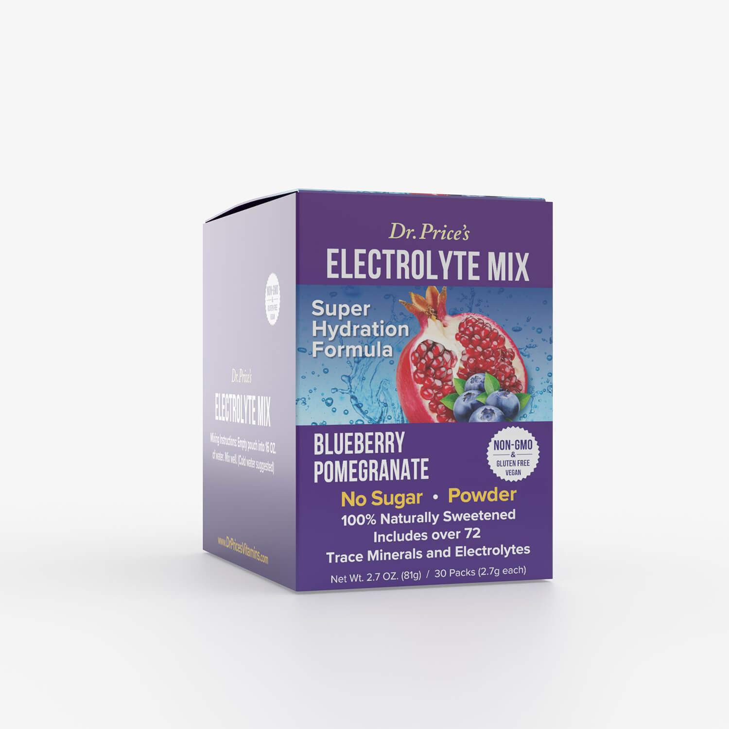 藍莓盒 Dr. Price's 普萊斯醫師 電解質包(藍莓石榴口味):圖片 1
